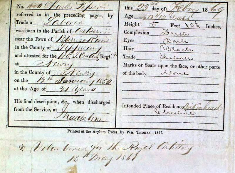 charles piper service record